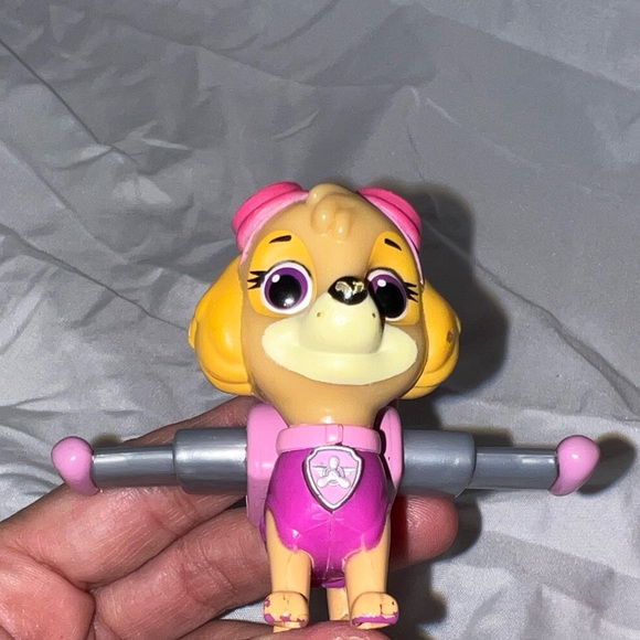 7 Skye toy figures Paw patrol Mighty pups action pup pack super paws plush movie - Picture 15 of 16